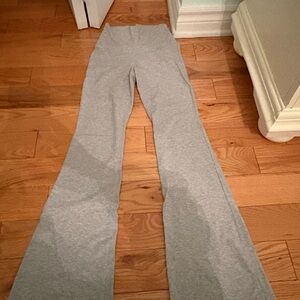 Aritzia Light Gray Flare Pants